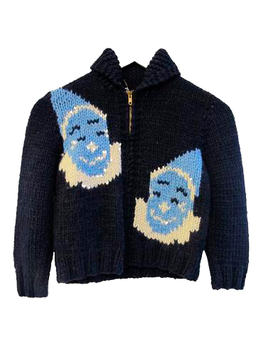 Hand-knit Circus-Themed Sweater - SOLD