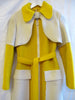 Designer, coat, wool, boiled wool, winter, belted, mod, 1960’s, Correges, PierreCardin, vintage,