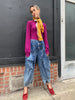 1980’s Stonewash Gaucho Pants with Flaps and Metal Studs