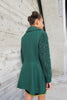 1960's Green Wool Coat with Curly Wool Sleeves and Collar - SOLD