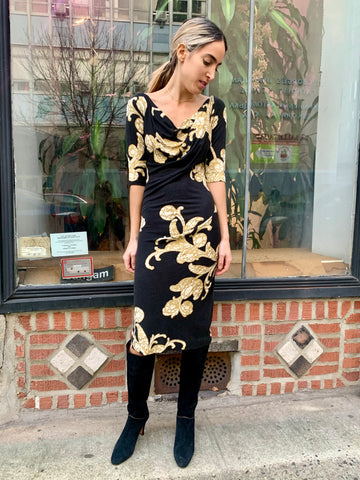 1990s-2000s Vivienne Westwood Anglomania Print Dress Nomad Vintage 1990s-2000s Vivienne Westwood Anglomania Print Dress Nomad Vintage