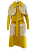 Designer, coat, wool, boiled wool, winter, belted, mod, 1960’s, Correges, PierreCardin, vintage,