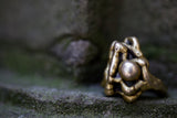 Fiona: Brutalist-Inspired Figural Brass Ring
