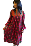 afghani, hippie, 1960’s, 1970’s, floral, patchwork, bohemian, centralasian, asian, vintage, dress, hippie, boho